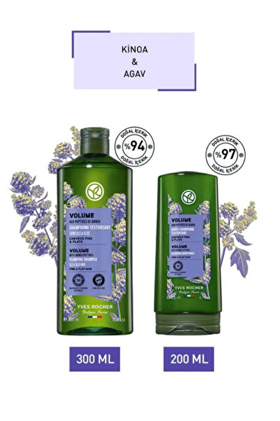 Yves Rocher Hacim Veren Saç Bakım Seti Şampuan 300ml & Saç Kremi 200ml