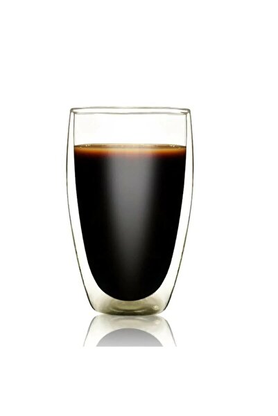 Heredot 500ML Çift Cidarlı Isı Yalıtımlı Cam Şeffaf Kupa Bardak MIT1205