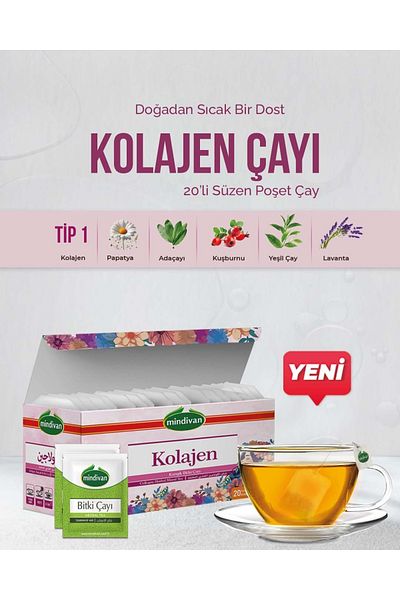 Mindivan 20 Li Su Zen Sachet Mixer 1 Tea Containing Collegen