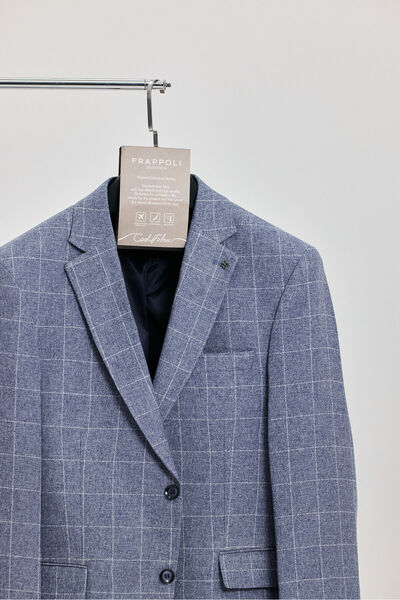 Frappoli Men's Outdoor Textile Fabric Mono Collar Blazer Jacket (Large Size - Oversize)