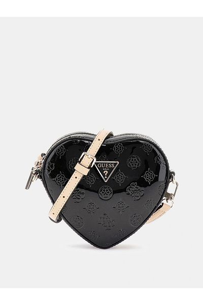 Guess Arnela Mini Heart Bag Women's Black Mini Bag Hwtv9496770-Blo