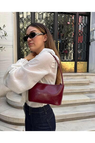 Tina İstanbul Claret Red Long Strap Daily Bag