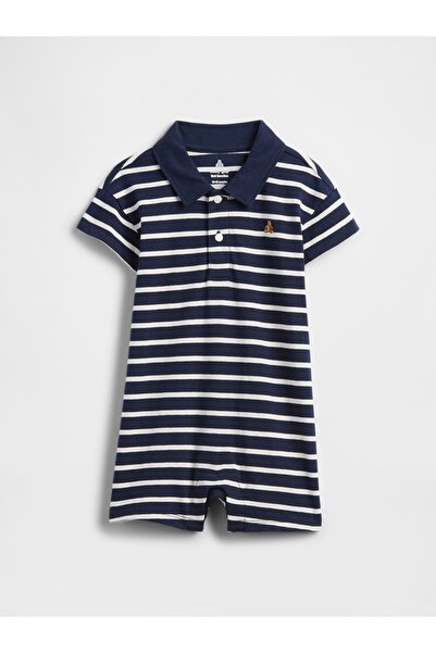 GAP Bebek Lacivert Brannan Bear İşlemeli Tulum