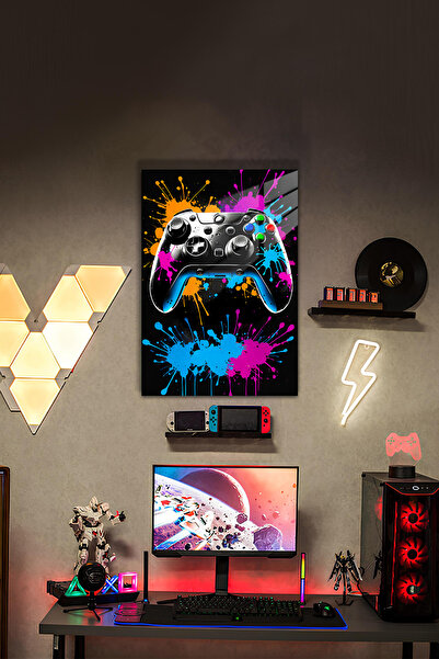 PESHLİSTORE Oyun Konsolu Temalı HD Metal Tablo Poster