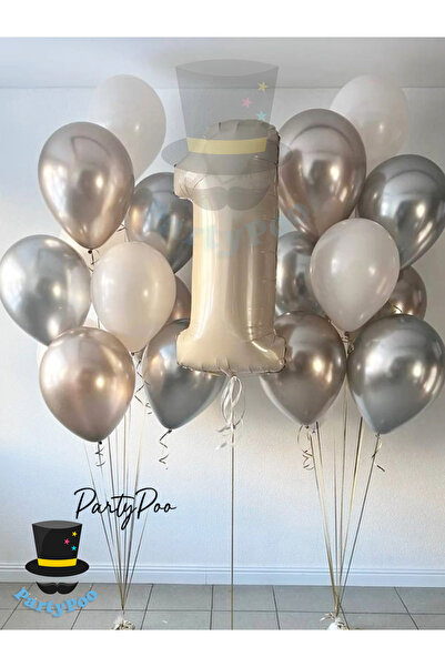 PartyPoo مجموعة بالونات كريمية مكونة من 10 قطع