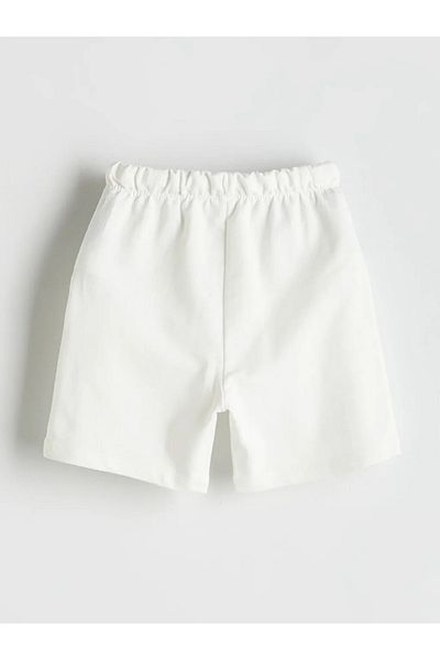 LC Waikiki Lcw Kids Ecru Elastic Waist Boy Shorts