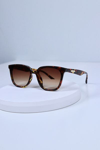 LOOKUP NEW 60 Ekartman Leopard Brown Bone Glass Exchange Women's Unisex Men's Uv400 Protected Sunglasses