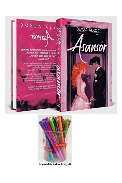 İndigo Kitap Asansör Ciltli Yeni Kapak Renkli Kalem Hediyeli