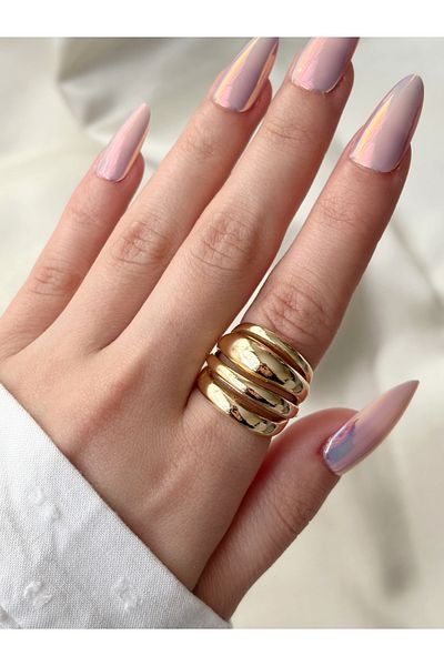 Eylülün Takısı Women's Gold Color Pinterest Bombe Ring