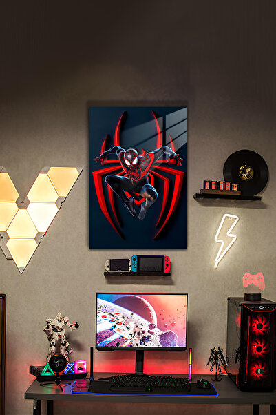 PESHLİSTORE Örümcek Adam Temalı HD Metal Tablo Poster