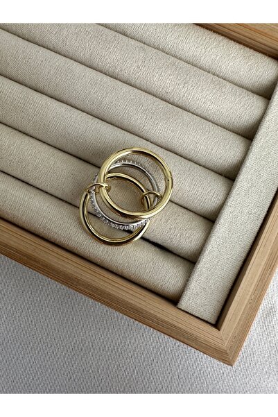 ringbox Çift Renkli 3'lü Yüzük