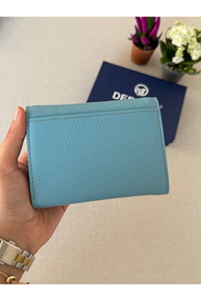 DERKON Genuine Leather Wallet with Mini Coin Compartment