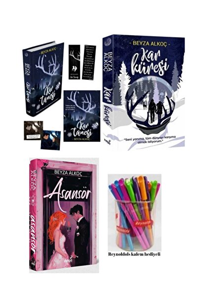 İndigo Kitap Asansör Ciltli / Kar Küresi ve Kar Tanesi Ciltli Set