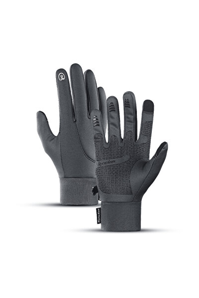 Choice قفازات ركوب الدراجات الشتوية L A0006-GY من Kyncilor مصنوعة من الصوف ال...