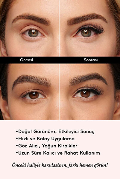 eyelash Doğal İpek Takma Kirpik 3 Çift + Kirpik Takma Aparatı 3D-Y05