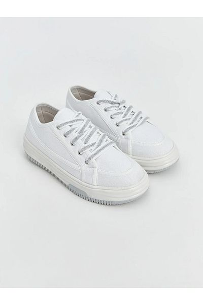 LC Waikiki Pantofi sport negri cu șireturi pentru femei -AKRSTORE-