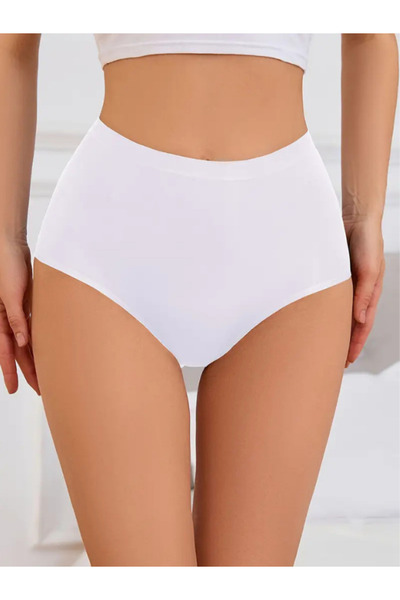 Adeniz Chiloți de damă cu talie foarte înaltă, fără sudură, tăiați cu laser (cu talie elastică) Set de 3