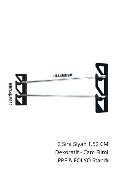 fastbestore Yer Kaplamayan 2'li Cam Filmi Rafı 1.52cm TPH & Folyo Takılabilir