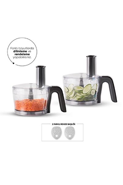 Karaca Mastermaid Power Essential Iconic Beige Mutfak Robotu, Blender Seti 2000 W