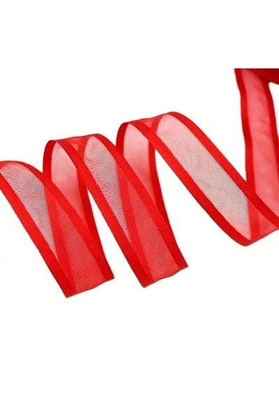 SavBrand Κορδέλα σιφόν κρέμας 2 cm 5 μέτρα, Διακόσμηση τούρτας, Σύνθεση λουλουδιών, Διακόσμηση γάμου