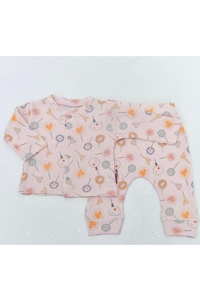 Lullaby Waffle Pjs Suit with Front Band