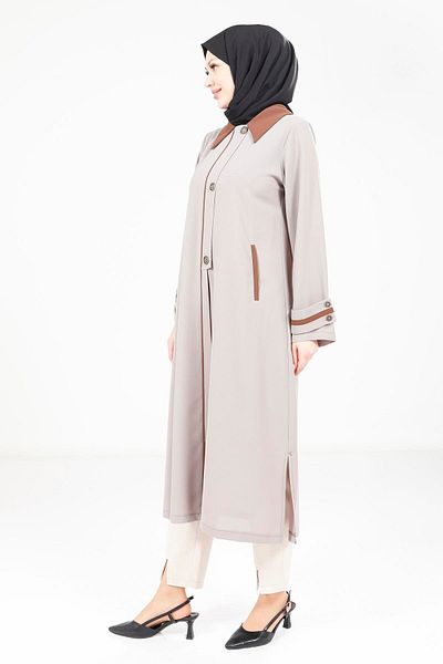 Beyza Γιακά Μπεζ Wear Out 9354
