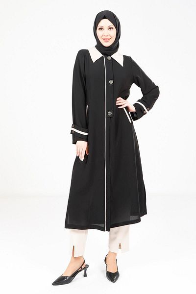 Beyza Black Collar Wear 9354