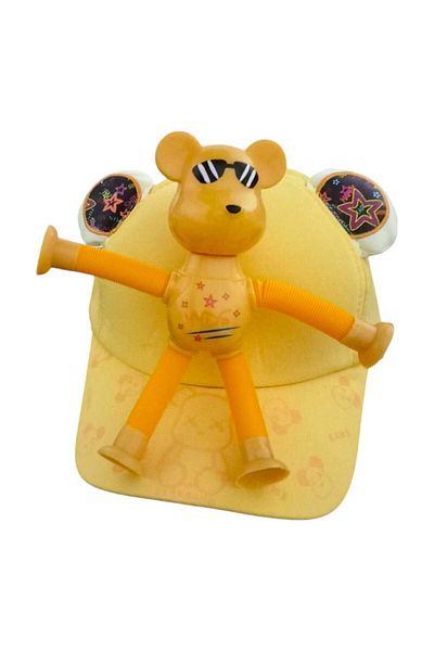 Aware Time 4-8 Years Unisex Children's Removable and Removable Summer Hat with Toys