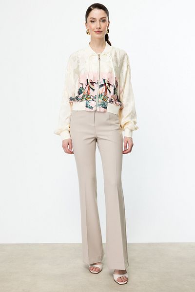 On Fashion Jachetă cu șolduri cu model roz 56511