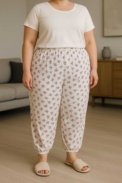 İLİBE PATTERNED ELASTIC MOTHER'S PAJAMAS