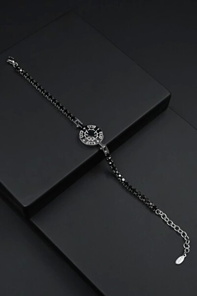 FERRO Gümüş ve Siyah Çelik Takı FRJ10050-J