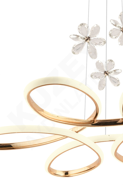 KUZEY AYDINLATMA Papatya Taşlı Led 3 Renk Kumandalı Aydınlatma 3 Lü