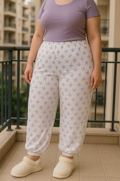 İLİBE PATTERNED ELASTIC MOTHER'S PAJAMAS