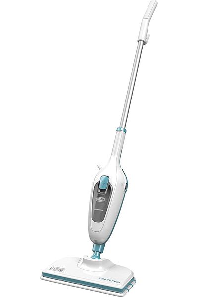 Black&Decker Black+Decker Steam Mop, 1300W, Superheated Steam, 180 Swivel Head, Microfiber Pad, 4m Cable, Safe