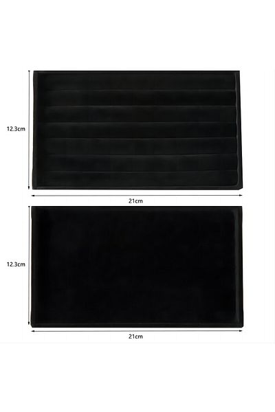 Choice 11 Black Jewelry Organizer Velvet Jewelry Storage Tray Display Ring Bracelet Necklace Storage Box Sh