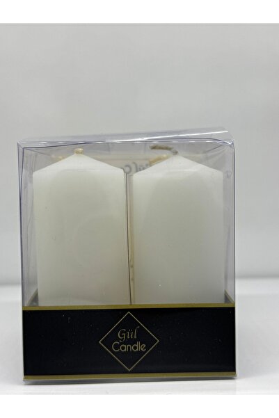 Gül Mum 4 LÜ BEYAZ TAKOZ MUM ÇAP 3 CM BOY 8 CM