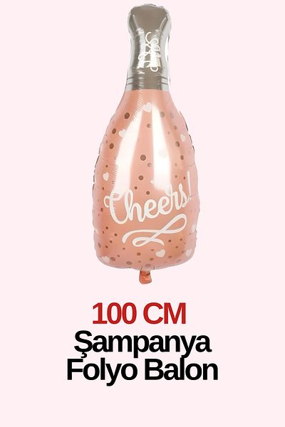 Baloncu Dede Cheezs Written Foil Champagne Special Day Celebration Balloon