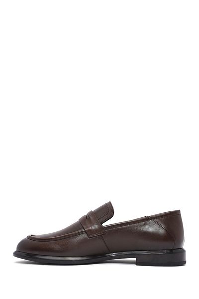 Derimod Men's Brown Leather Casual Loafer 25Sfd 601318
