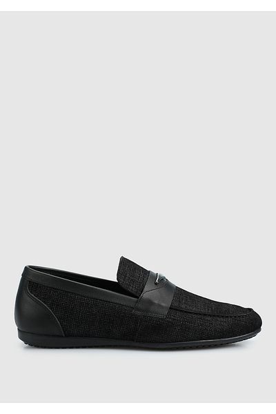 Provoq Black Leather Men's Shoes