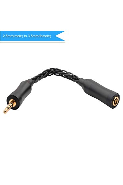 Choice 2.5mm to 3.5mm 8 Core No-Oxygen Copper Silver-plated Connector Carbon ...