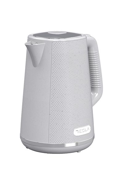 TESLA Fierbator Tesla KT400GX, 1.7L, 2200Woprire automata, LED, baza rotativa 360, alb/gri