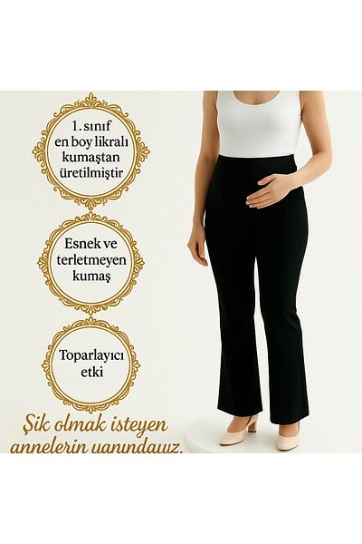 ESY LİNE Μοντέλα κολάν εγκυμοσύνης Ρυθμιζόμενη μέση ελαστική ψηλόμεση ισπανική φούστα