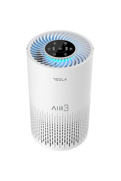 TESLA Tesla TAPA3 Air Purifier, CADR 200 m3/h, Air Quality Sensor, WiFi, Timer, HEPA Filter, White