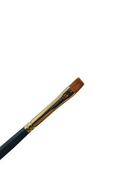 SYArts Flat Cut Brush with Synthetic Tip Special Series Short Bristle No: 06 (Stroke, Oil Paint, Acrylic)