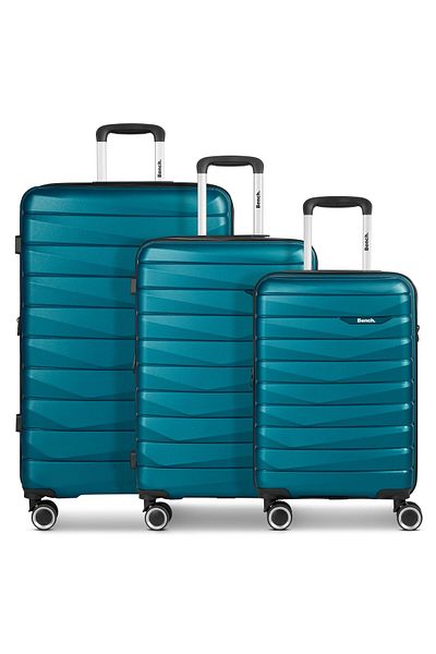BENCH Paris 4 wheels Suitcase set 3-piece with expansion pleat