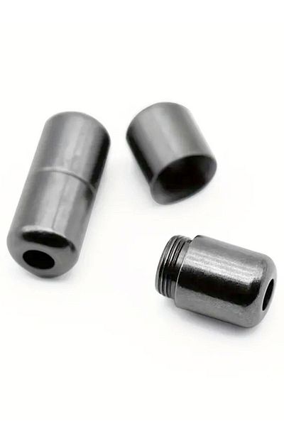 hapshoe Screw Platinum Color 5 Pairs Shoe Lace Tips