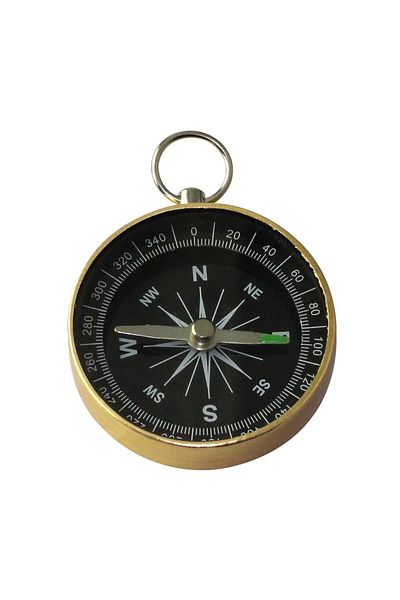 STOREMAX Gold Colored Mini Stainless Aluminum Compass - G44-2b