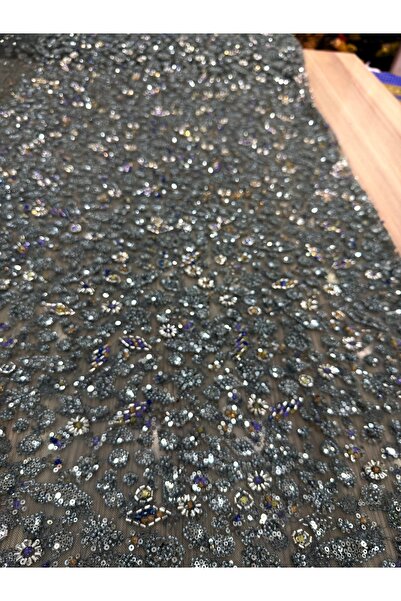 OsmanKumaşDantel Taş Boncuk İşlemeli Dantel (1Adet=100cmx150cm)