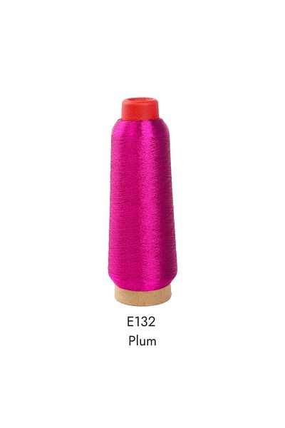 Choice E132 Plum 150D 3000M Per Cone Metallic Thread Yarn For Computerized Embroidery Decorative Sewing 28