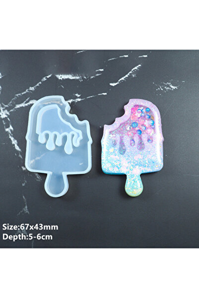 Choice1 popsicle Hot Shaker Silicone Molds Epoxy Resin Bear Star Popsicle Shaker mold Key Chain Charms Shiny